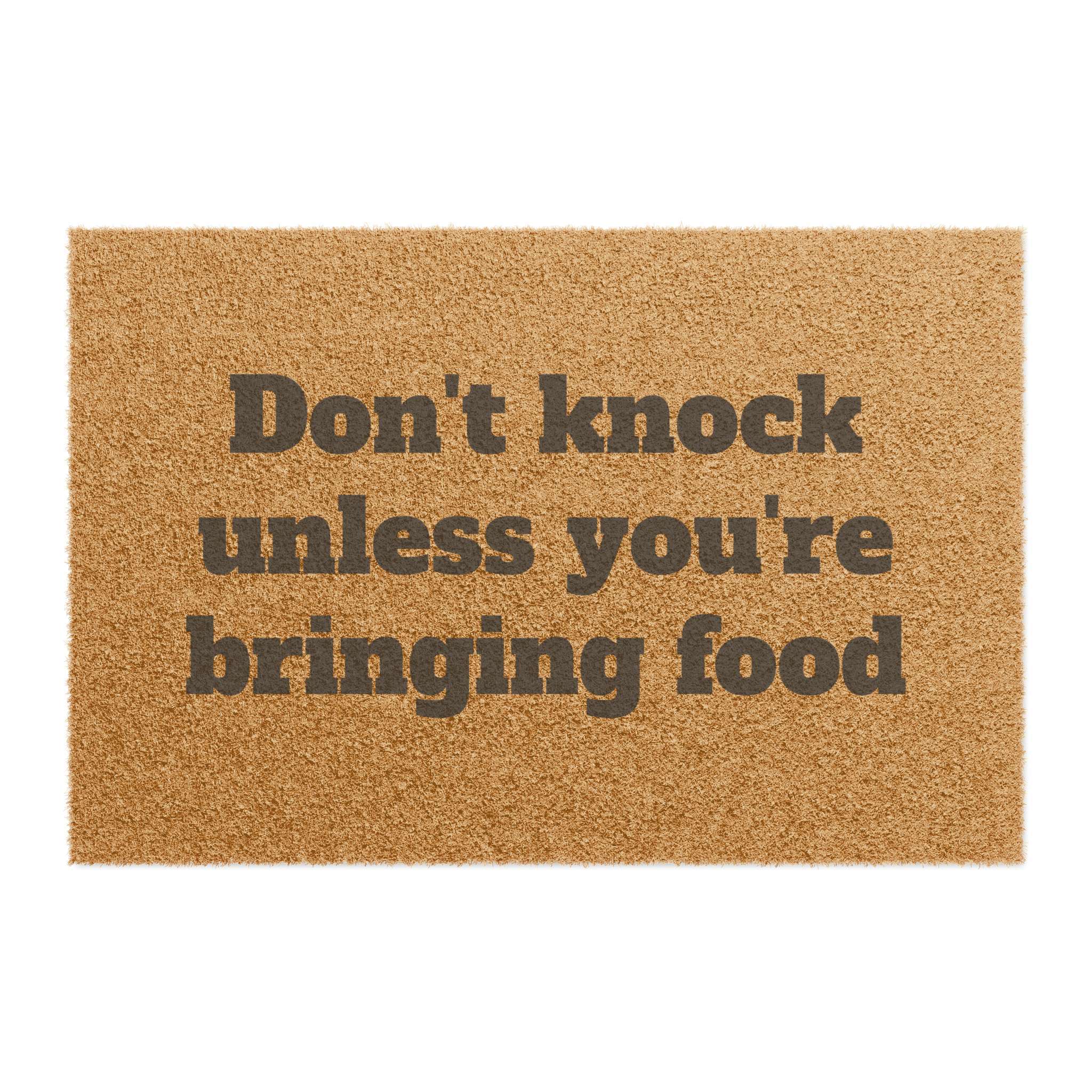 Don't knock unless food